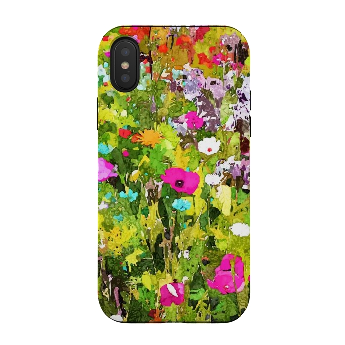iPhone Xs / X StrongFit Meadow Flowers by Uma Prabhakar Gokhale