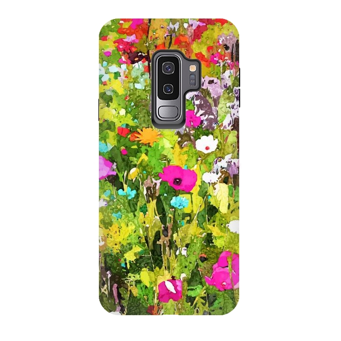 Galaxy S9 plus StrongFit Meadow Flowers by Uma Prabhakar Gokhale