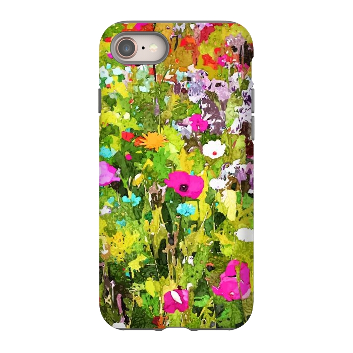 iPhone 8 StrongFit Meadow Flowers by Uma Prabhakar Gokhale