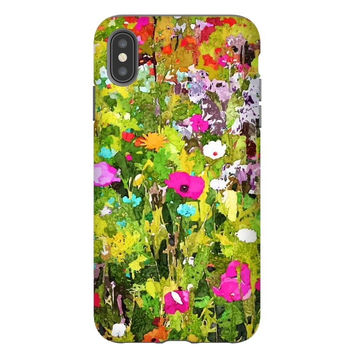 iPhone Xs Max StrongFit Meadow Flowers by Uma Prabhakar Gokhale