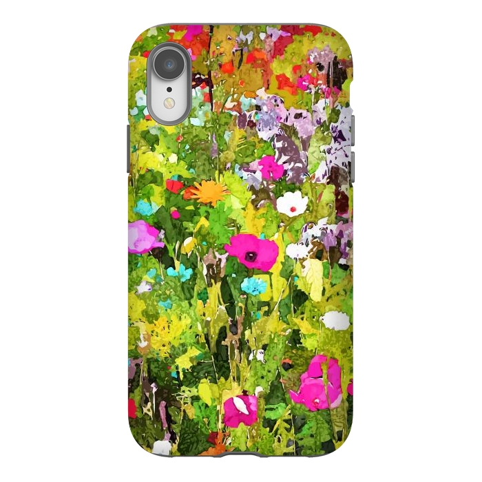 iPhone Xr StrongFit Meadow Flowers by Uma Prabhakar Gokhale