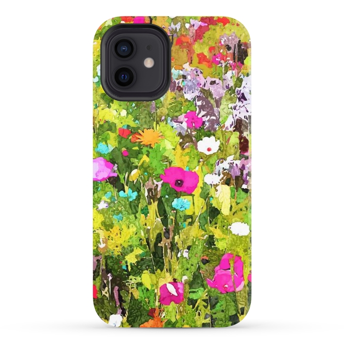 iPhone 12 StrongFit Meadow Flowers by Uma Prabhakar Gokhale