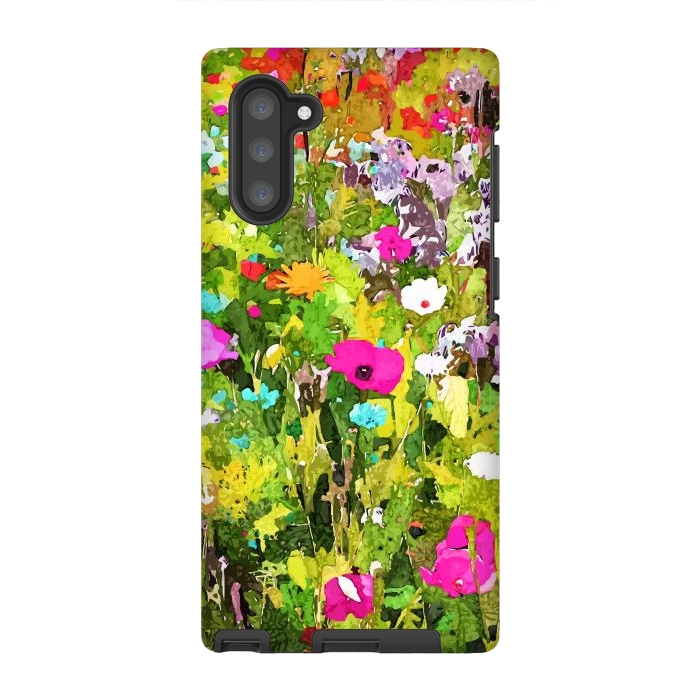 Galaxy Note 10 StrongFit Meadow Flowers by Uma Prabhakar Gokhale
