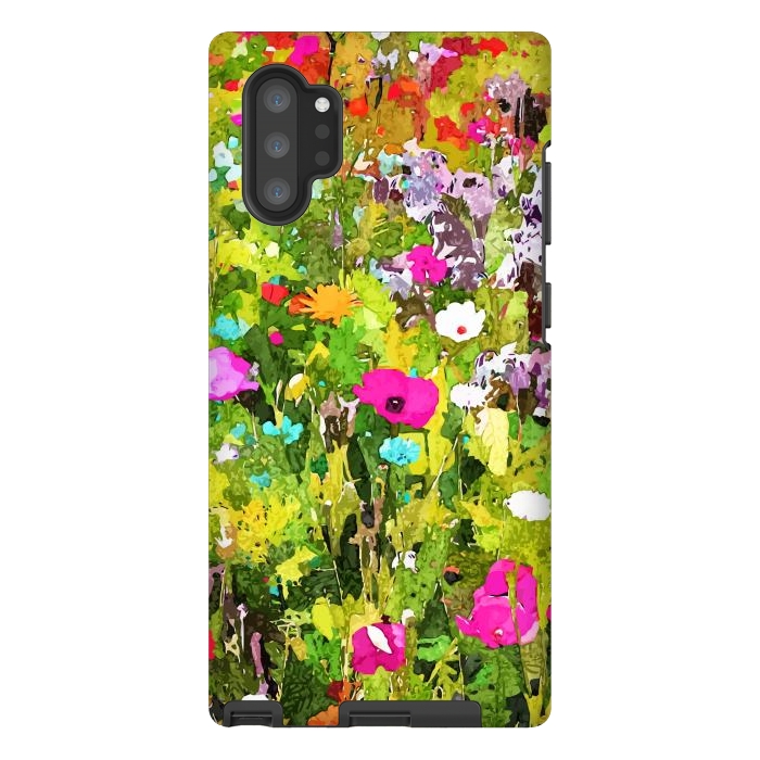 Galaxy Note 10 plus StrongFit Meadow Flowers by Uma Prabhakar Gokhale