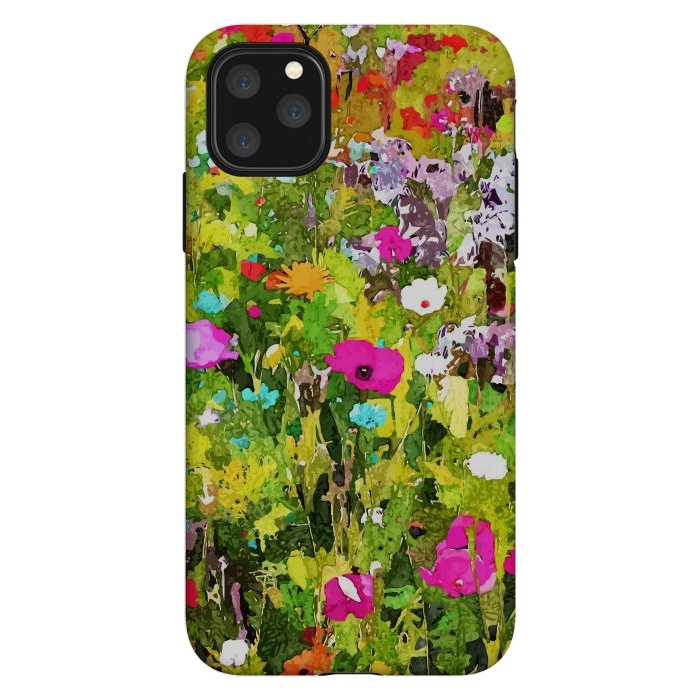 iPhone 11 Pro Max StrongFit Meadow Flowers by Uma Prabhakar Gokhale