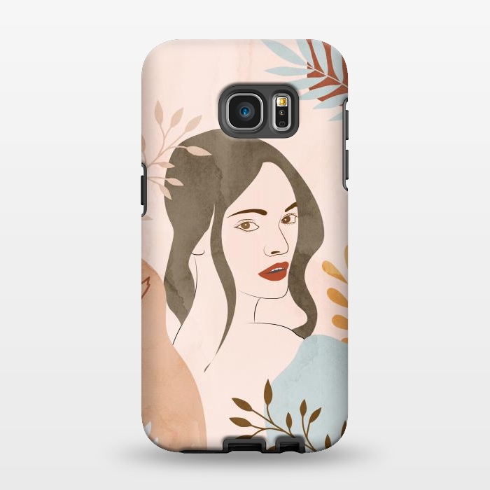 Galaxy S7 EDGE StrongFit Cute Lady Looing at You by Creativeaxle