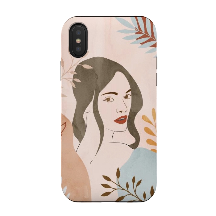 iPhone Xs / X StrongFit Cute Lady Looing at You by Creativeaxle