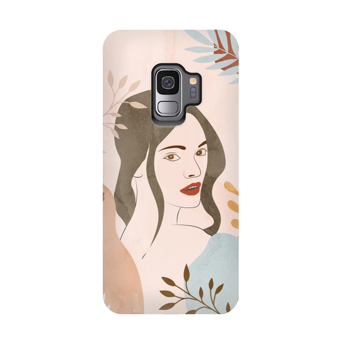 Galaxy S9 StrongFit Cute Lady Looing at You by Creativeaxle