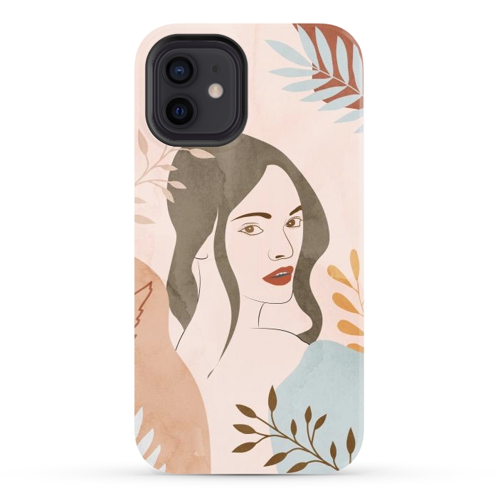 iPhone 12 StrongFit Cute Lady Looing at You by Creativeaxle