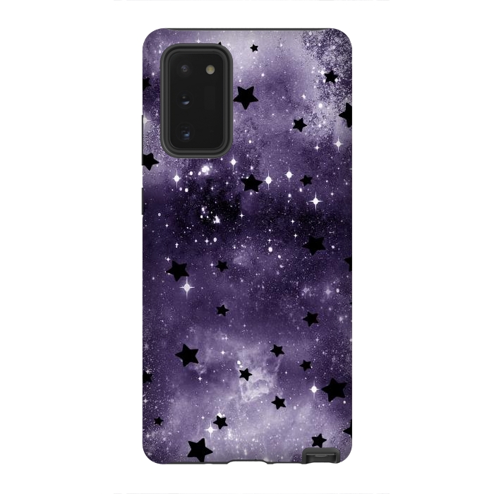 Galaxy Note 20 StrongFit Dark purple starry galaxy - celestial pattern by Oana 