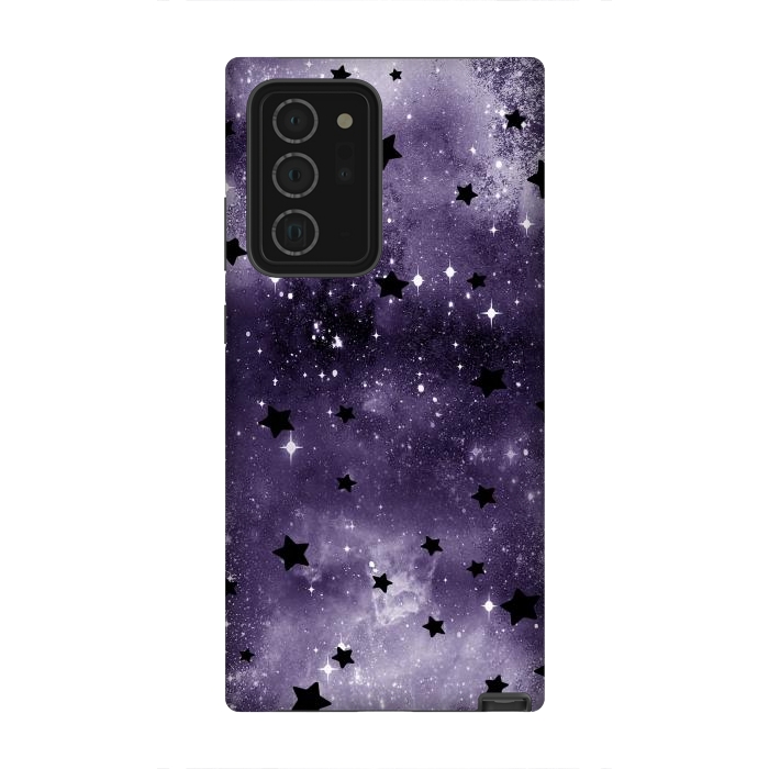 Galaxy Note 20 Ultra StrongFit Dark purple starry galaxy - celestial pattern by Oana 