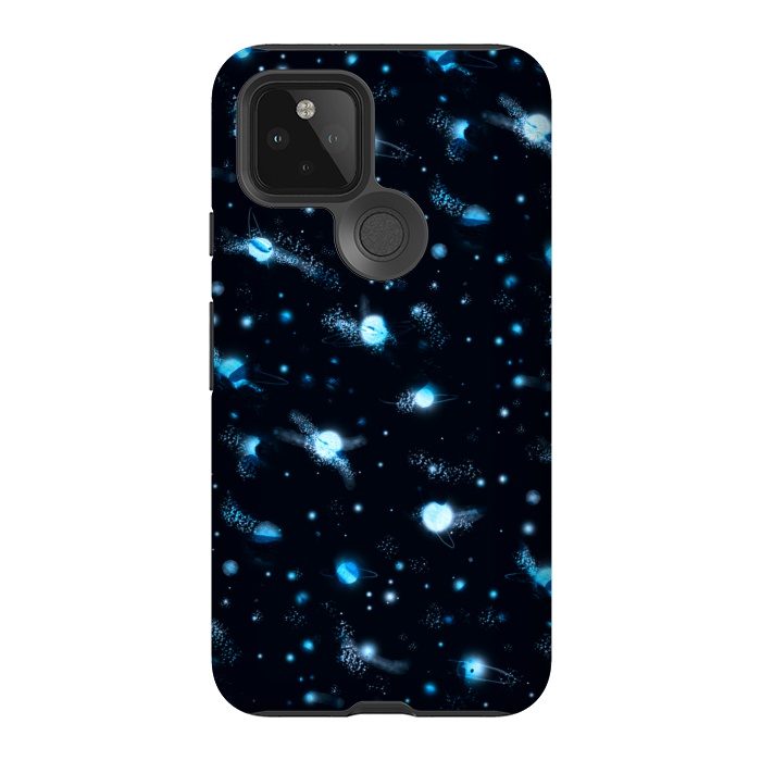 Pixel 5 StrongFit marble night sky by Laura Grant