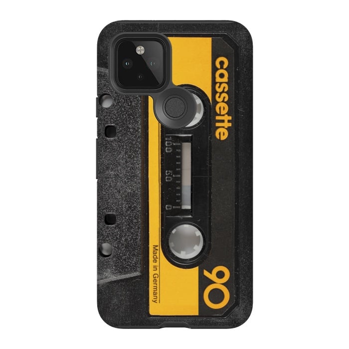 Pixel 5 StrongFit CASSETTE YELLOW by Diego Tirigall