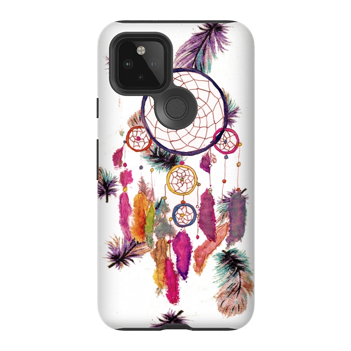 Pixel 5 StrongFit Dreamcatcher and Feather Pattern by Girly Trend