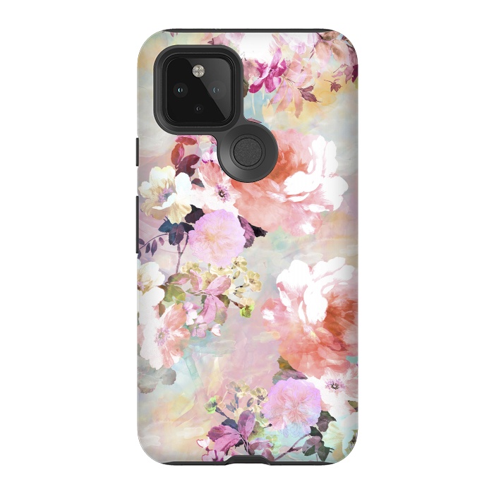 Pixel 5 StrongFit Watercolor Flowers by Girly Trend