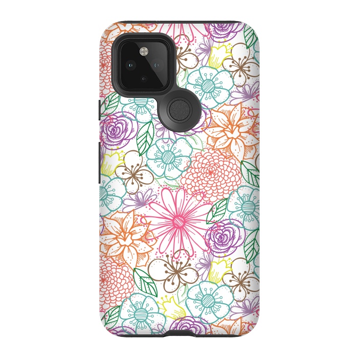 Pixel 5 StrongFit Bright Floral by TracyLucy Designs