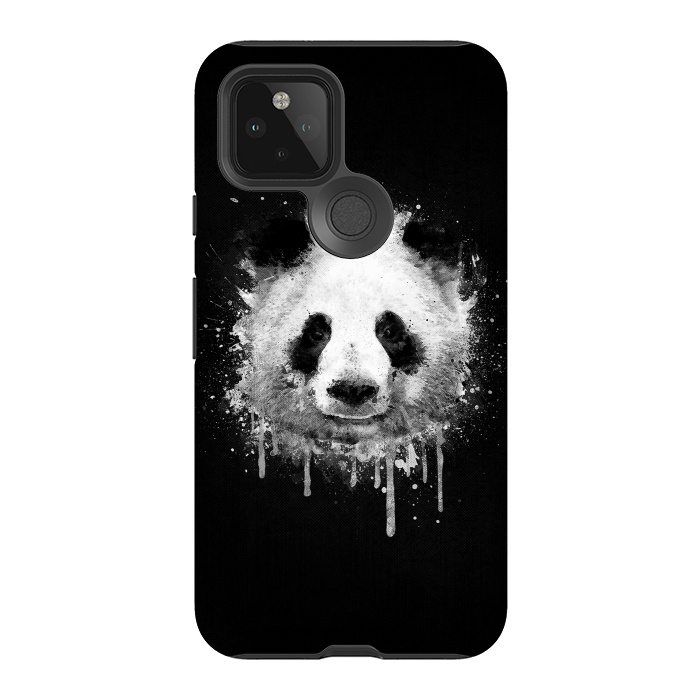 Pixel 5 StrongFit Panda Portrait in Black White by Philipp Rietz