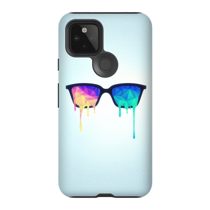 Pixel 5 StrongFit Psychedelic Nerd Glasses with Melting lsdtrippy by Philipp Rietz