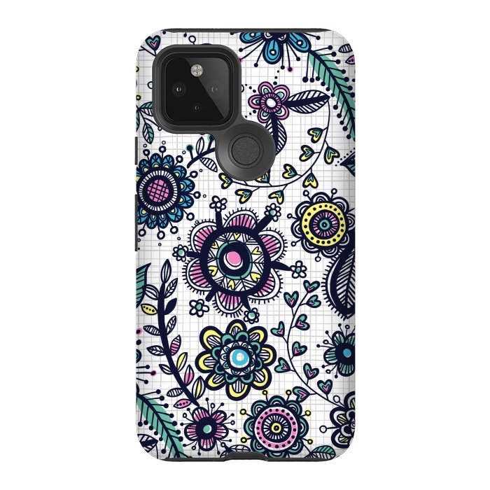 Pixel 5 StrongFit linea floral by Laura Grant