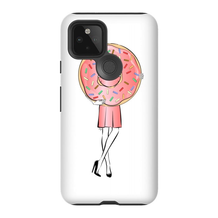 Pixel 5 StrongFit Donut Girl by Martina