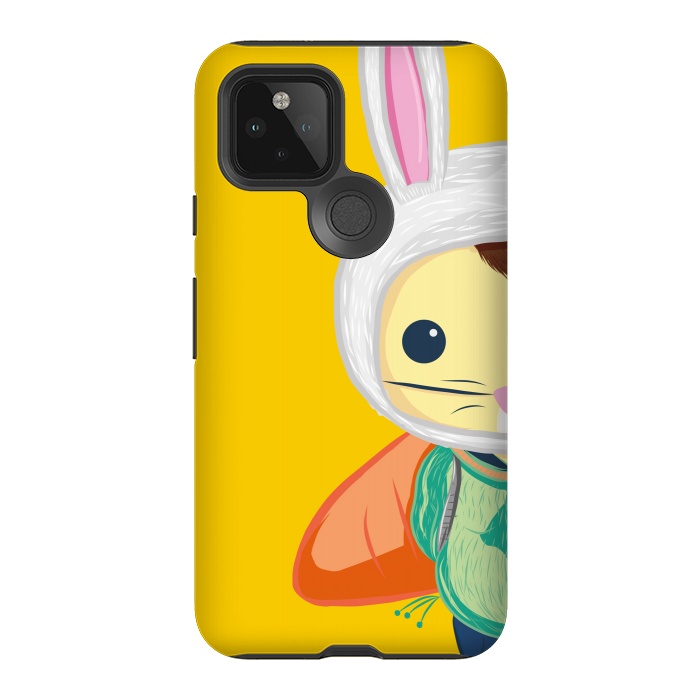 Pixel 5 StrongFit Little Bunny by Alejandro Orjuela