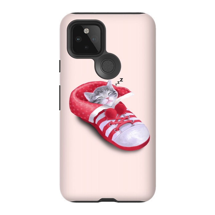 Pixel 5 StrongFit Cat in The Shoe by Tummeow