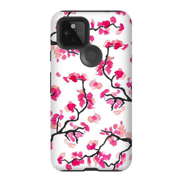 Pixel 5 StrongFit Japanese Cherry Blossoms by Amaya Brydon