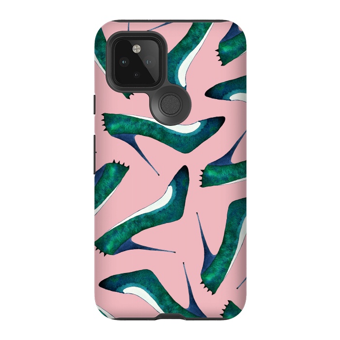 Pixel 5 StrongFit Green With Envy Pink by Amaya Brydon