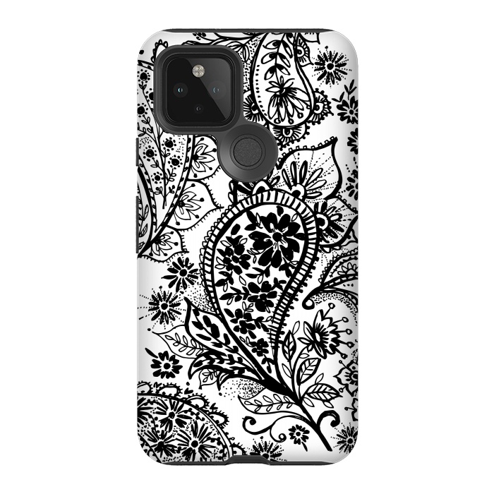 Pixel 5 StrongFit Ink paisley by Laura Grant
