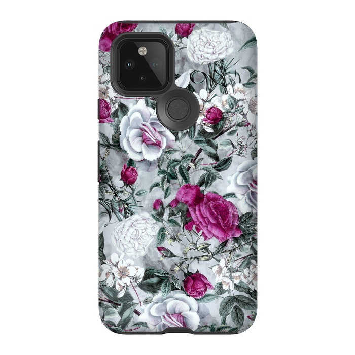 Pixel 5 StrongFit Floral Pattern V by Riza Peker