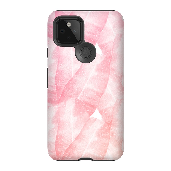 Pixel 5 StrongFit banana leaves pink by Rui Faria