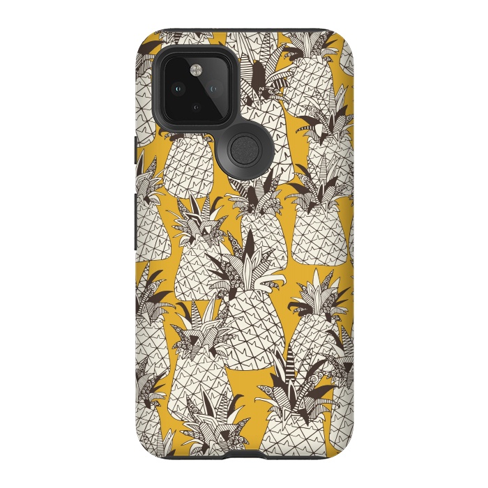 Pixel 5 StrongFit Pineapple Sunshine by Sharon Turner