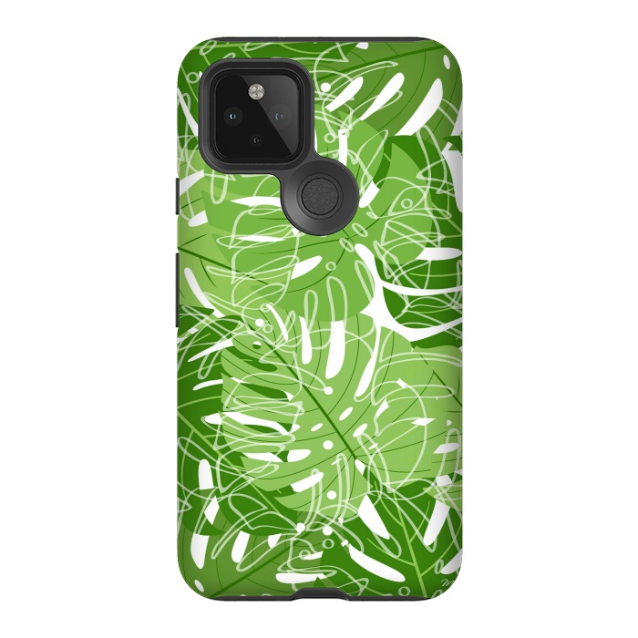 Pixel 5 StrongFit Tropical Leaves by Martina