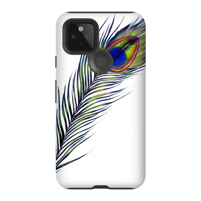Pixel 5 StrongFit The Peacock's Feather by ECMazur 