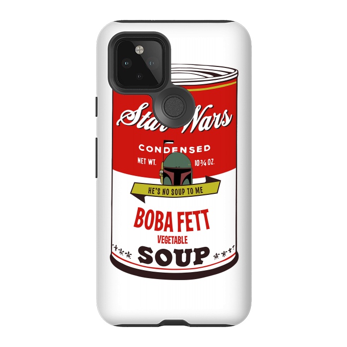 Pixel 5 StrongFit Star Wars Campbells Soup Boba Fett by Alisterny