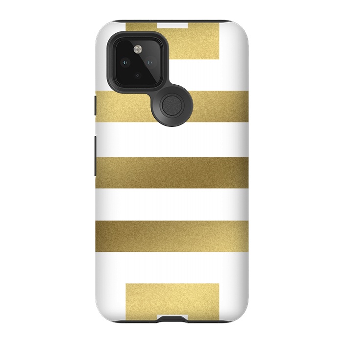 Pixel 5 StrongFit Gold Stripes by Caitlin Workman