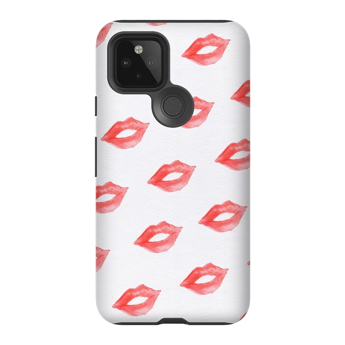 Pixel 5 StrongFit Lips Red by Caitlin Workman