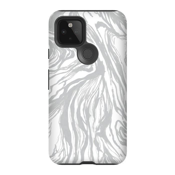 Pixel 5 StrongFit Gray Marble by Caitlin Workman