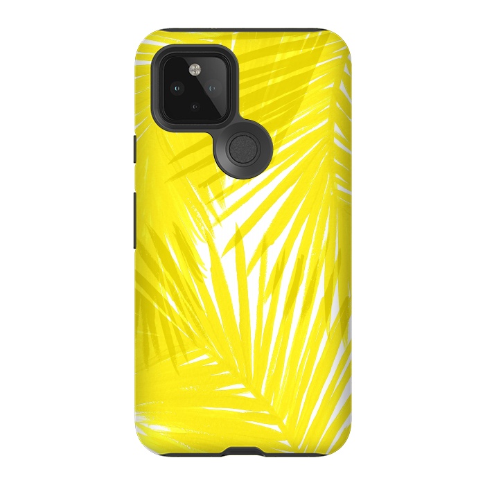 Pixel 5 StrongFit Yellow Palms by Caitlin Workman