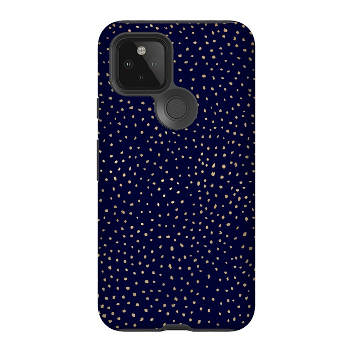 Pixel 5 StrongFit Dotted Gold and Navy by Caitlin Workman