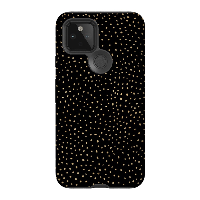 Pixel 5 StrongFit Dotted Gold and Black by Caitlin Workman