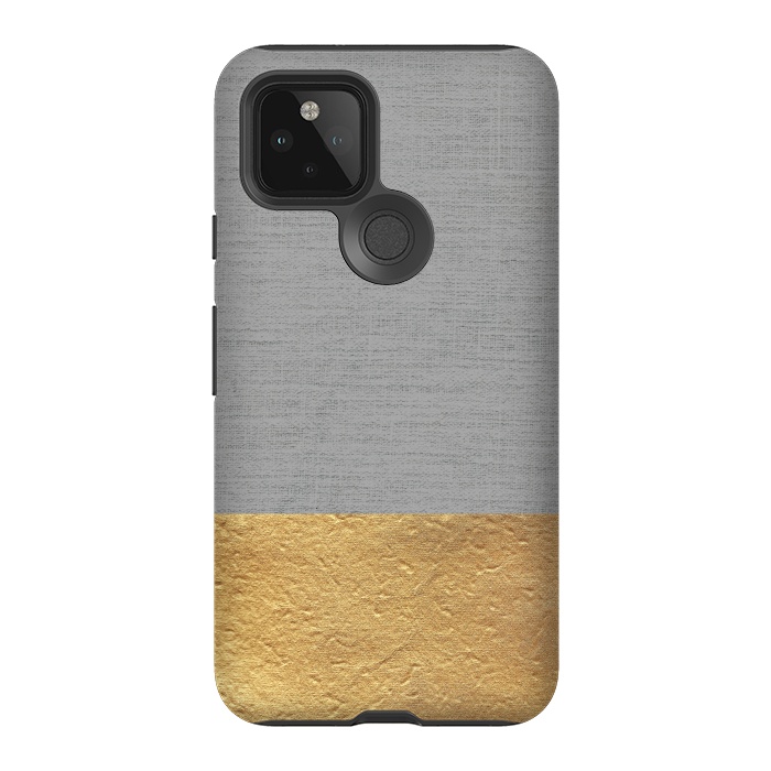 Pixel 5 StrongFit Color Blocked Gold and Grey by Caitlin Workman
