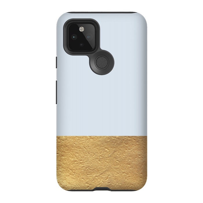 Pixel 5 StrongFit Color Block Light Blue and Gold by Caitlin Workman