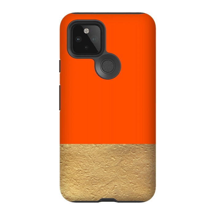 Pixel 5 StrongFit Color Block Red and Gold by Caitlin Workman
