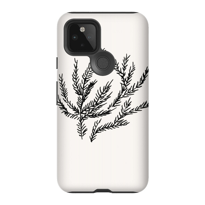 Pixel 5 StrongFit Summer Coral Fern by Caitlin Workman
