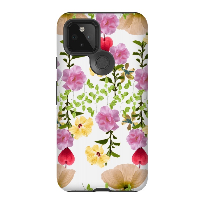 Pixel 5 StrongFit Colorful Flower Collage by Zala Farah