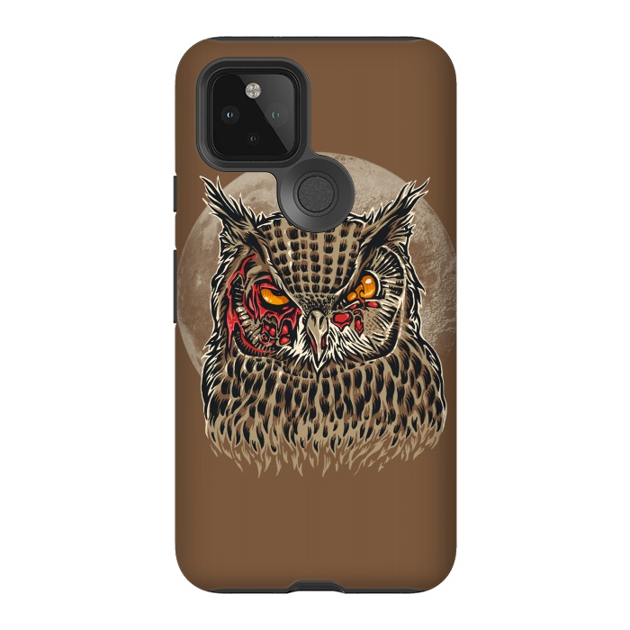 Pixel 5 StrongFit Zombie Owl by Branko Ricov