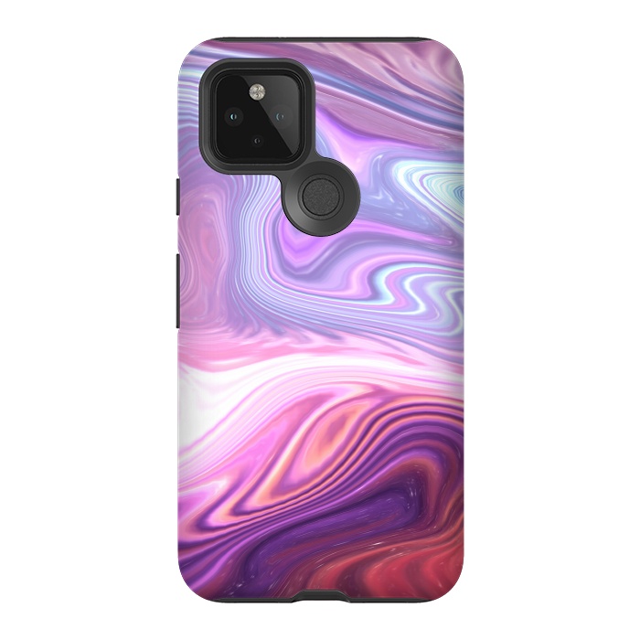 Pixel 5 StrongFit Purple Marble by Martina