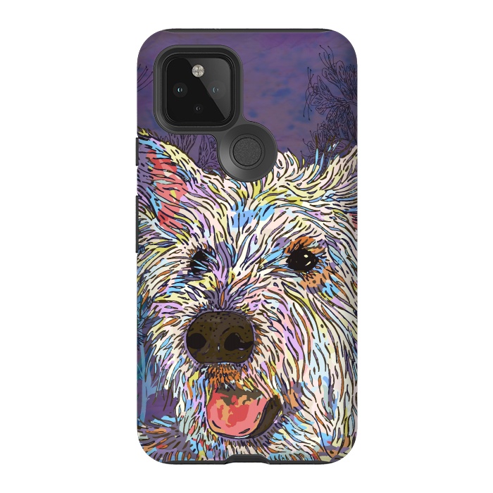 Pixel 5 StrongFit West Highland Terrier (Westie) by Lotti Brown