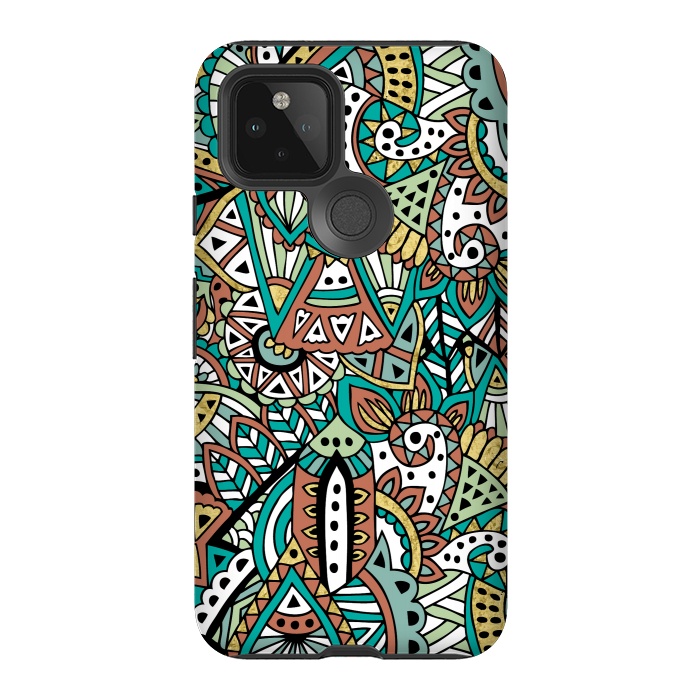 Pixel 5 StrongFit African Botanicals by Pom Graphic Design